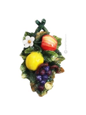 FRUIT Wall decorative object to hang artistic ceramic