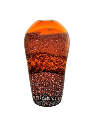 Authentic Murano glass vase - Living room décor - Wavy band