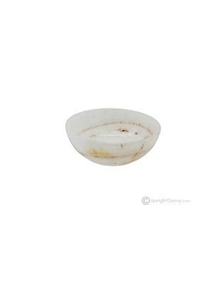 Bowl, Iris onyx marble, centerpiece handmade in Italy, natural stone.