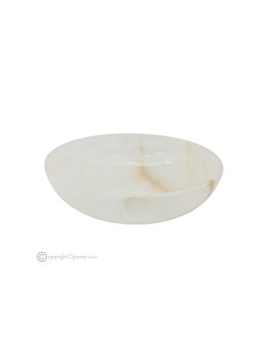 Bowl, iris onyx marble, decorative centerpiece, handmade in Italy, authentic stone.