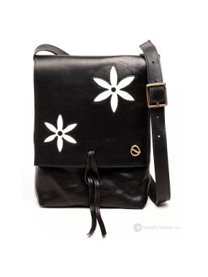 MARGHS Crossbody Bag Shoulder Bags handcrafted women's bag in real leather black-white