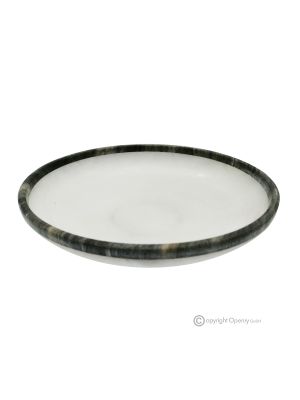 ALABASTER BOWL, authentic natural stone with unique veining, handcrafted