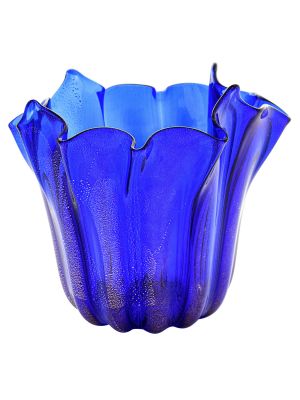 Vase Murano glass Bowl - Home decò - Precious Gold leaf spots