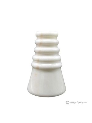 VASE in Estremoz marble, precious natural stone, handcrafted, original.