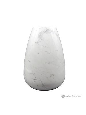 VASE in white Carrara marble, precious natural stone, handcrafted, decorative.