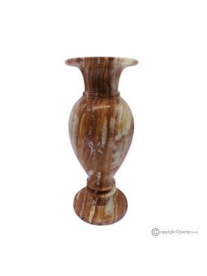 VASE, amphora in green onyx marble, authentic stone, handmade, decorative.