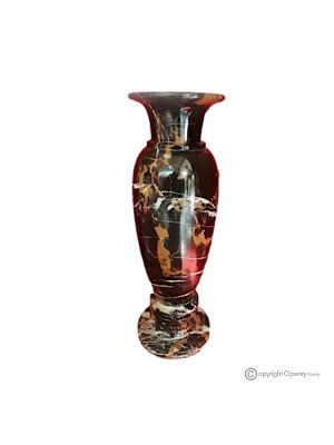 VASE, amphora in black Michelangelo marble, authentic stone, handmade, elegant design.