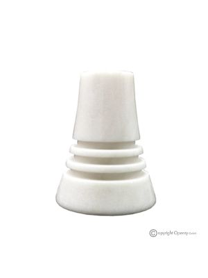VASE in Estremoz marble, precious natural stone, handcrafted, ornamental.