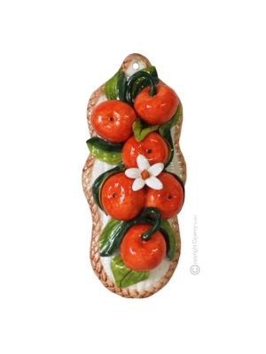 TOMATOES Wall decorative object to hang artistic ceramic