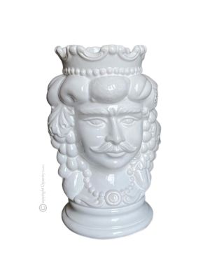 MORO HEADS MALE handmade ceramic artistic table ornament Made in Italy