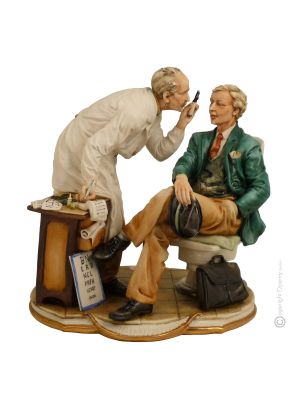 OCULIST Statuette statue figure porcelain Capodimonte handmade Made in Italy exclusive