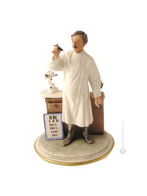OCULIST Statuette statue figure porcelain Capodimonte handmade Made in Italy exclusive