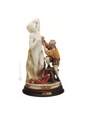 MICHELANGELO Statuette statue figure porcelain Capodimonte handmade Made in Italy exclusive