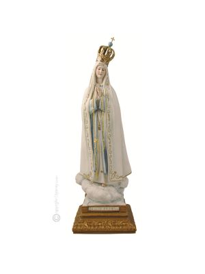 OUR LADY OF FATIMA Statuette statue figure porcelain Capodimonte handmade made in Italy exclusive