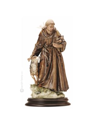ST. FRANCIS Statuette statue figure porcelain Capodimonte handmade made in Italy exclusive