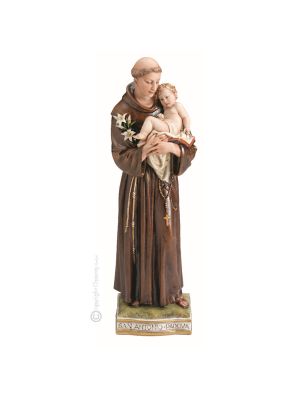 SAINT ANTHONY OF PADUA Statuette statue figure porcelain Capodimonte handmade made in Italy exclusive