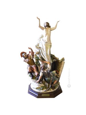 THE RESURRECTION Statuette statue figure porcelain Capodimonte handmade made in Italy exclusive