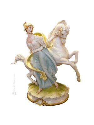 THE WARRIOR Statuette statue figure porcelain Capodimonte handmade made in Italy exclusive