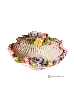 Table centerpiece ceramic - Home aesthetic - Basket of blossoms