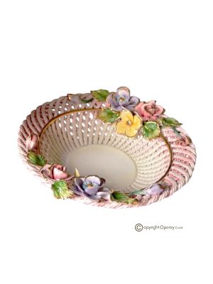 Centerpiece bowl ceramic - Office décor - Basket flora garden