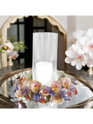Candle stick holder - Home style - Colourful flowers bouquet