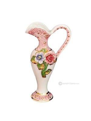 Vase ceramic art - Home decoration - Amphora fine bas-relief
