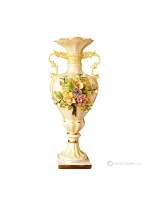 Ceramic vase decor  - Home style - Baroque Amphora flora garden