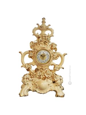 Table clock ceramic - Accent décor - Opulent Baroque Rococo
