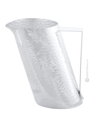 Water carafe silver - Accent décor - Hammered inclined design