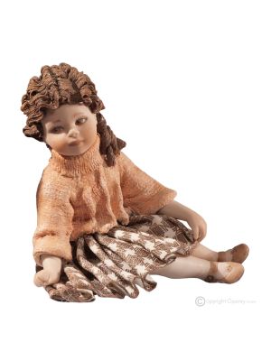 CLELIA - Realistic details for this Capodimonte porcelain doll.