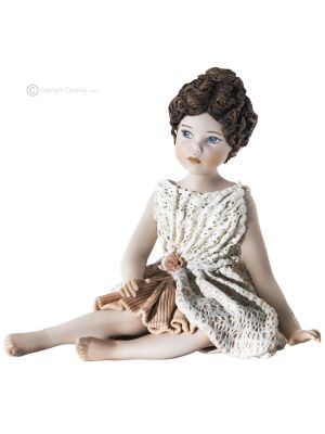 DALIA - Capodimonte, unique romantic art porcelain figurine.