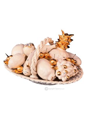 Table centerpiece ceramic - Interior décor - Oval wicker basket