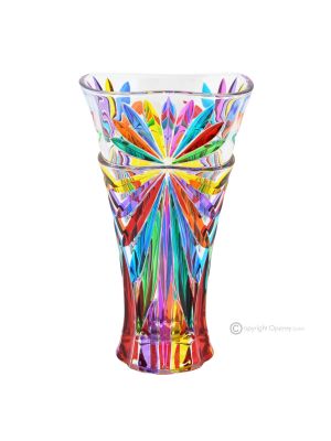 OASIS Hand Painted Vase Authentic Modern Decorative Premium Quality Glass.