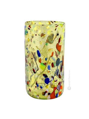 Vase Murano glass - Office décor - Typical colorful Murrine