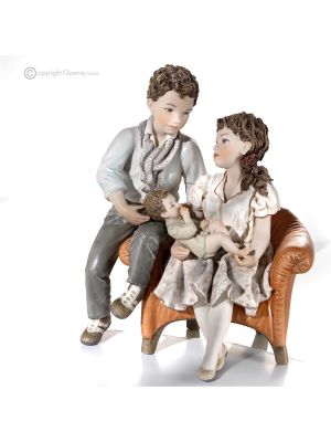 THE CIRCLE OF LIFE - Capodimonte porcelain, realistic and charming doll.