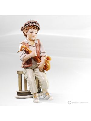 THE GREAT JAZZ 1 - Collect musicians with saxophone, Capodimonte porcelain dolls.