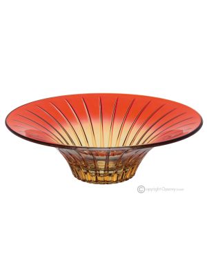 DOMINA Authentic hand painted centerpiece modern decorative in premium quality glass.