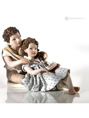 LIFE THAT FLOWS - Capodimonte doll, a unique and precious display piece.
