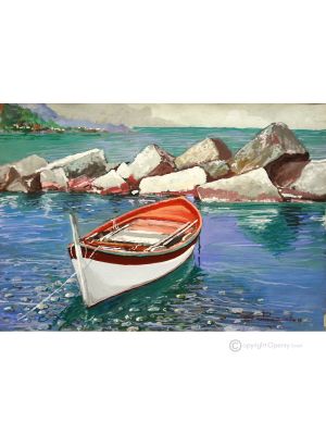 MARINE Acrylic painting on canvas modern Made in Italy 