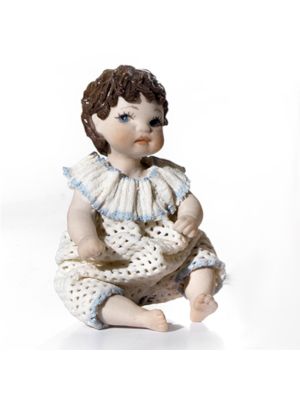 MICRO Capodimonte Doll, baby baptism fine art.