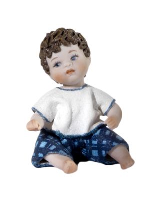 MIGNON T-SHIRT - Hand painted Capodimonte doll, timeless elegance.