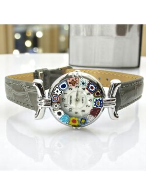 LADY wristwatch with Murrine Murano glass hand made authentic Made in Italy
