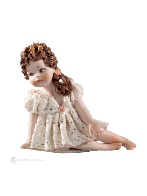 ODETTE Romantic Capodimonte porcelain doll, pure and fine art.