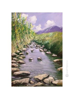 RELAX Acrylic painting on canvas modern Made in Italy 