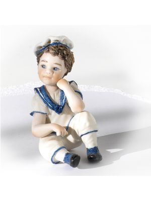 REMO - The sailor statuette Capodimonte, art and refinement in exclusive porcelain.