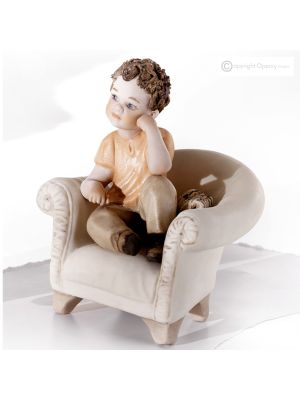 RENATO - Elegant porcelain doll, ideal for collectors.