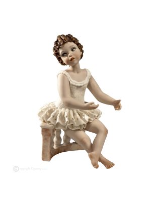 SABINE - Capodimonte, porcelain ballerina, a unique piece to collect.