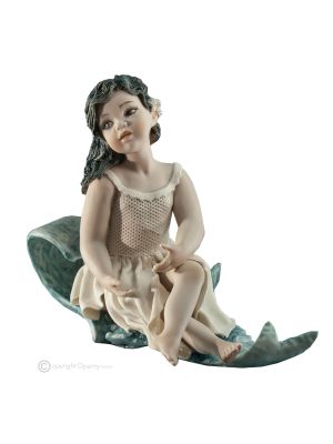 SILENE Capodimonte statuette, Italian art porcelain, timeless beauty.