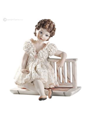 TESS Capodimonte porcelain doll, symbol of peace and harmony.