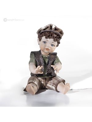 TIN-TIN - Hand painted Capodimonte doll, timeless elegance.